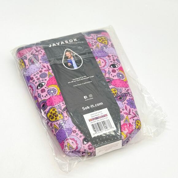 Sok-It Javasok Space Mystic Pink & Purple Cold Cup Neoprene Sleeve 2XL NEW - Picture 3 of 3